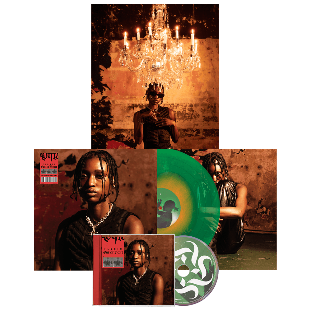 FLOHIO - Out Of Heart Limited Edition Green Vinyl LP Signed, CD Album Poster