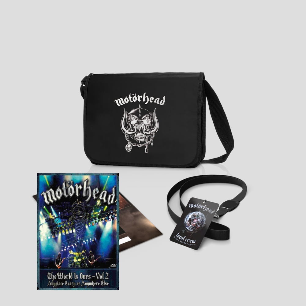 Motörhead - The World Is Ours - Vol 2 - Anyplace Crazy As Anywhere Else DVD and Messenger Bag