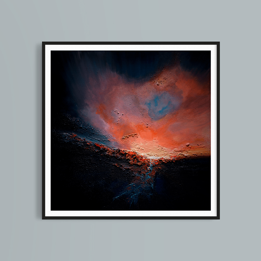 Adam Nutter - Badlands On Fire Print