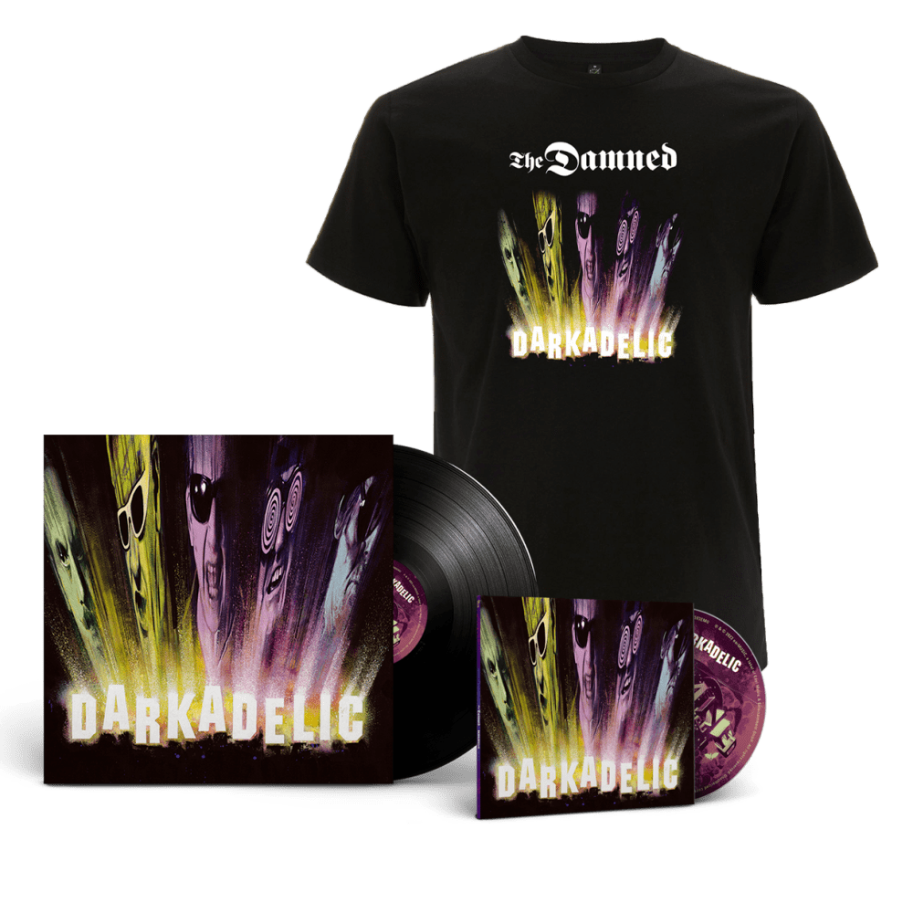 The Damned - DARKADELIC CD Digipak Heavyweight 12 1LP Black Gatefold T-Shirt Cover Art -     CD    Heavyweight   T-Shirt