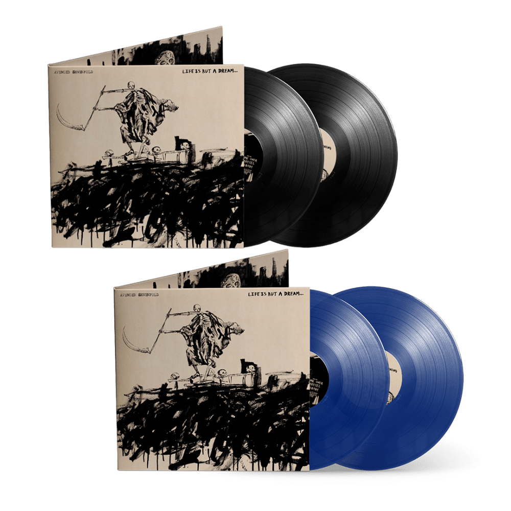 Avenged Sevenfold - Life Is But A Dream... Blue Black Double-Vinyl