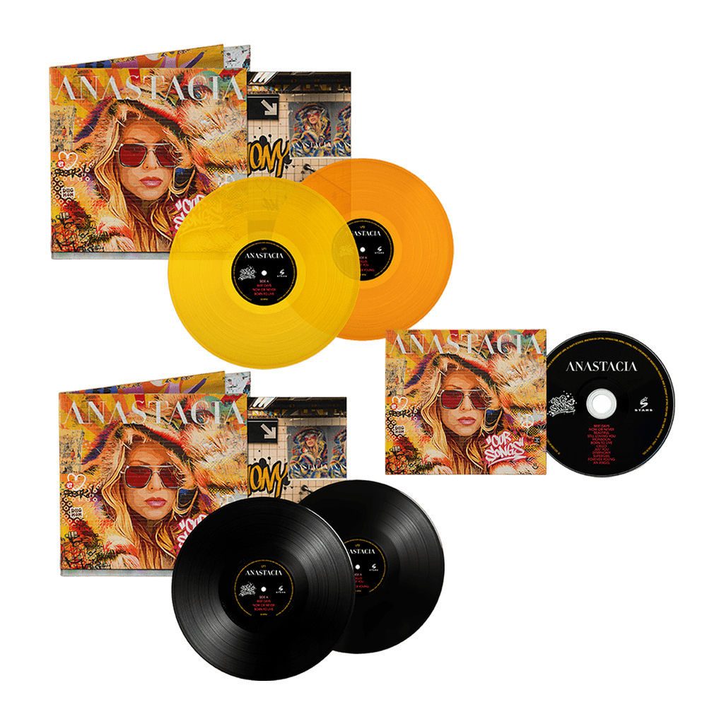Anastacia - Our Songs Limited Deluxe-CD Boxset Orange and Yellow Double-Vinyl Black Double-Vinyl