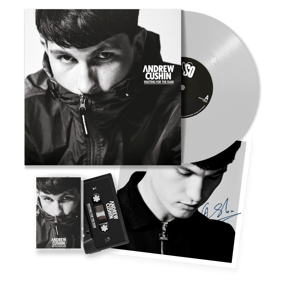 Andrew Cushin - Waiting For The Rain Angel White Vinyl Cassette Album -  Album  Cassette  Vinyl