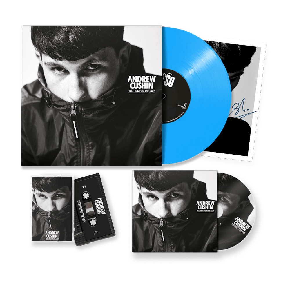 Andrew Cushin - Waiting For The Rain Star Blue Vinyl, CD Cassette Album -  Album  Cassette CD Vinyl       Blue Vinyl