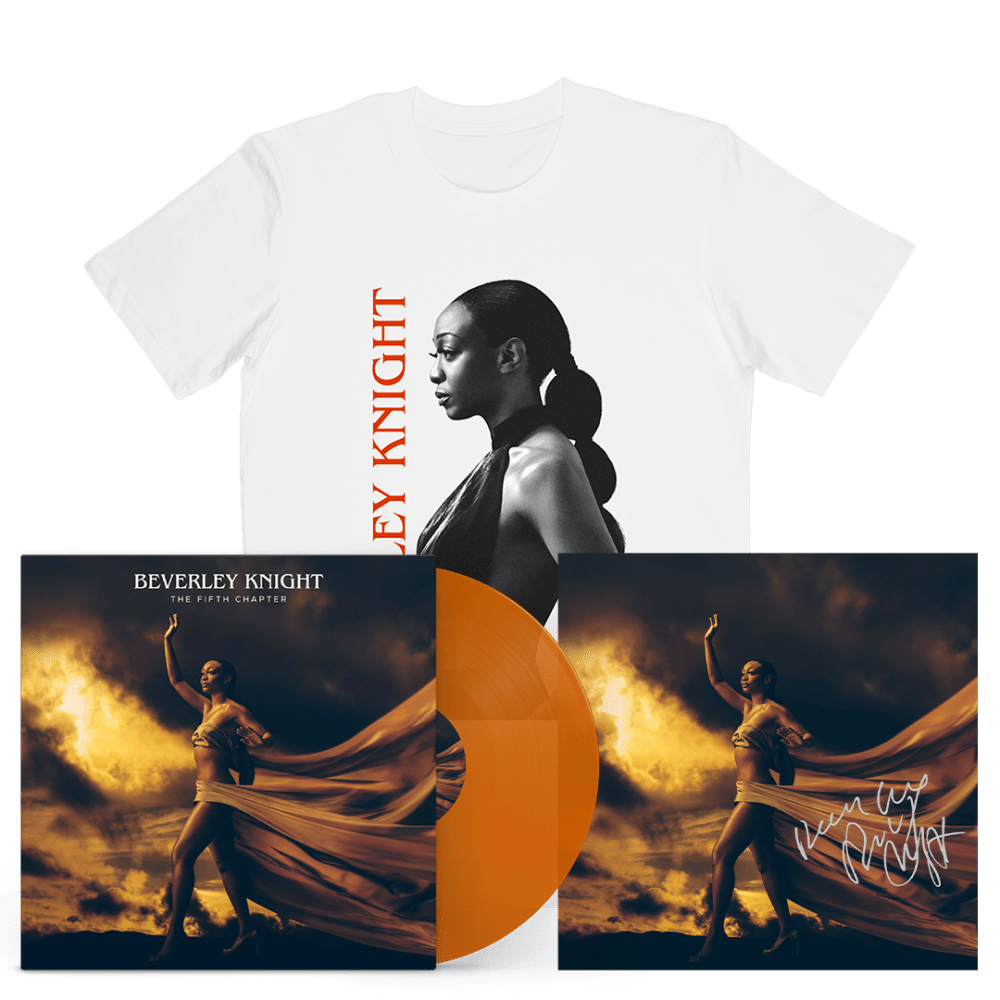 Beverley Knight - The Fifth Chapter Translucent Orange Vinyl, White T-Shirt Signed-Print