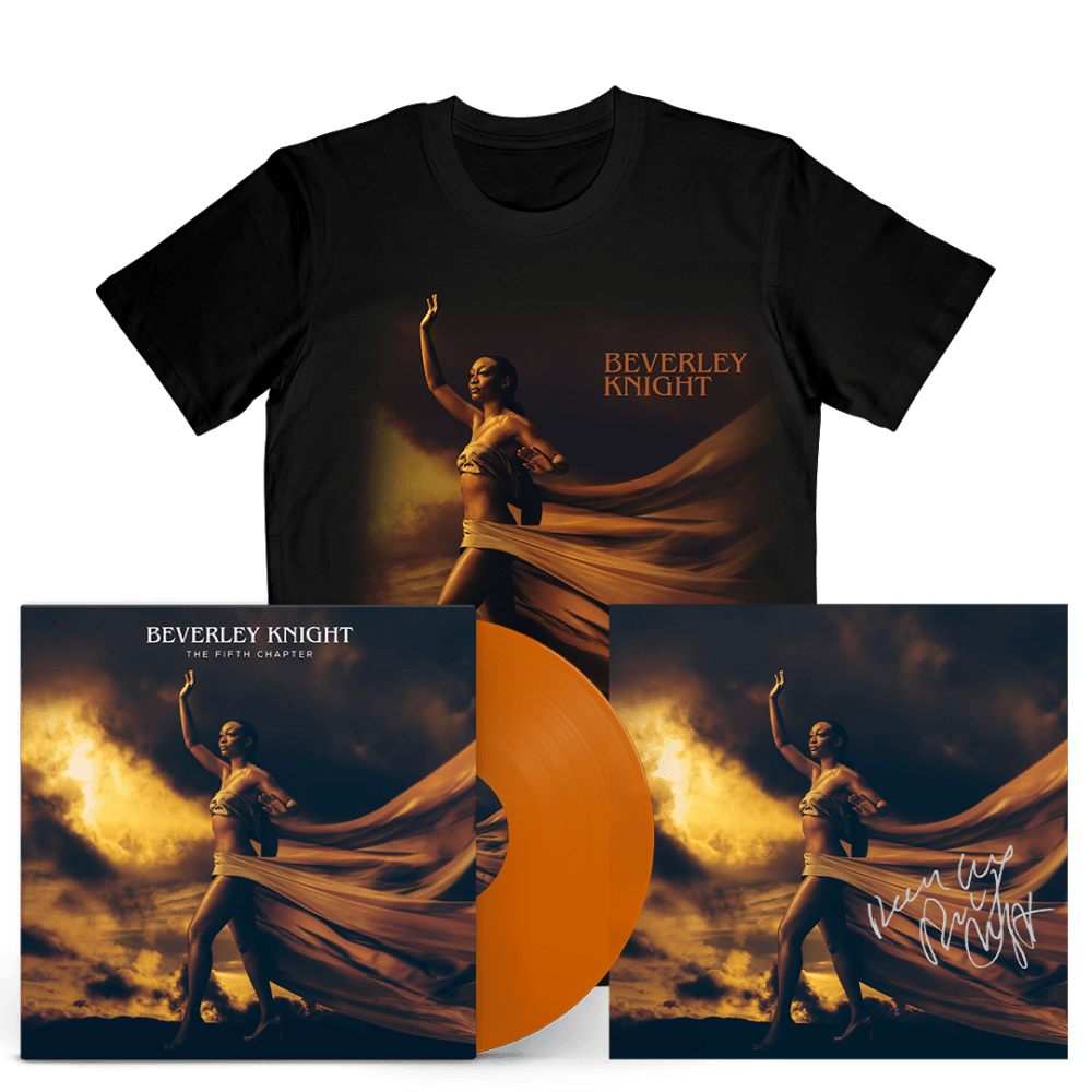 Beverley Knight - The Fifth Chapter Translucent Orange Vinyl, Black T-Shirt Signed-Print