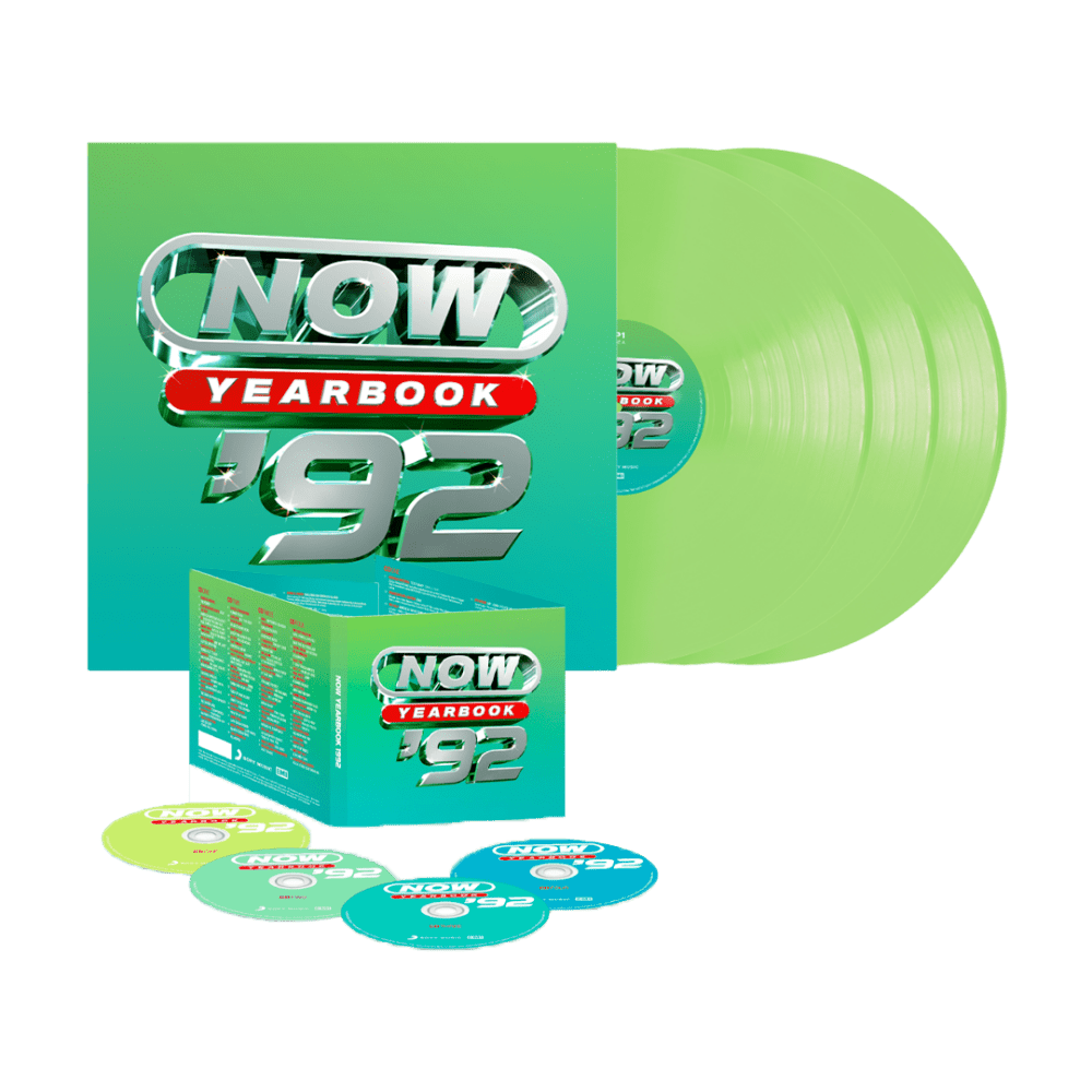 Various Artists - NOW - Yearbook 1992 Green Double-Vinyl Special Edition 4CD -     CD Vinyl     Book