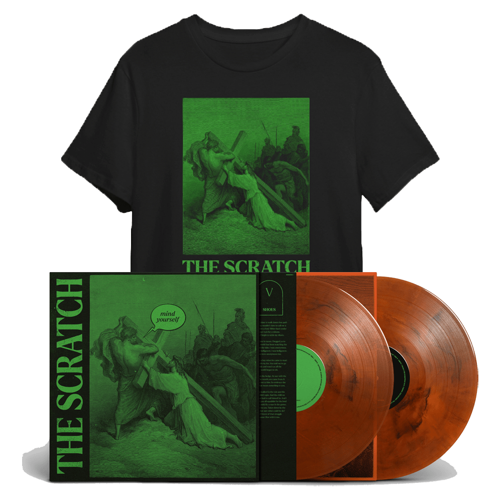 The Scratch - Mind Yourself Limited Edition Deluxe Double Coloured Vinyl With Etching, T-Shirt and Signed Art Print