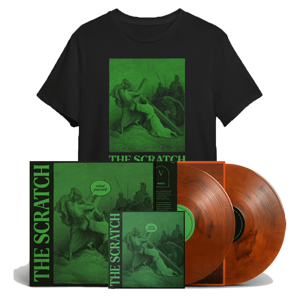 The Scratch - Mind Yourself Limited Edition Deluxe Double Coloured Vinyl With Etching, CD, T-Shirt and Signed Art Print