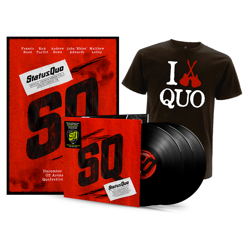 Status Quo - Official Archive Series Vol. 2 - Live In London Triple Vinyl T-Shirt Poster