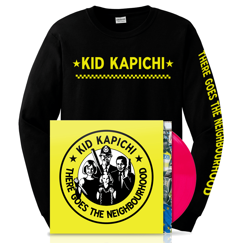 Kid Kapichi - There Goes The Neighbourhood Neon Pink Vinyl and Longsleeve