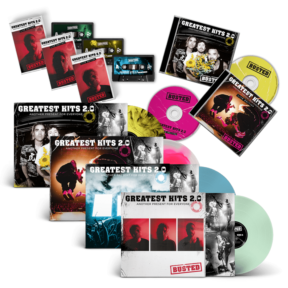 Busted - Greatest Hits 2.0 Another Present For Everyone 4 x Double-Vinyl CD Live Edition CD 3 Cassettes