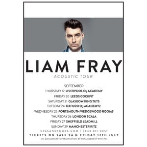 Liam Fray - Liam Fray Tour Poster