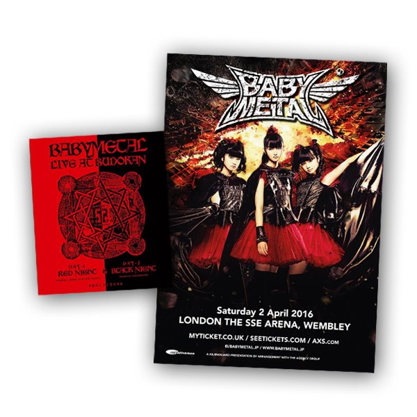 Babymetal - Live At Budokan Blu-Ray + Print