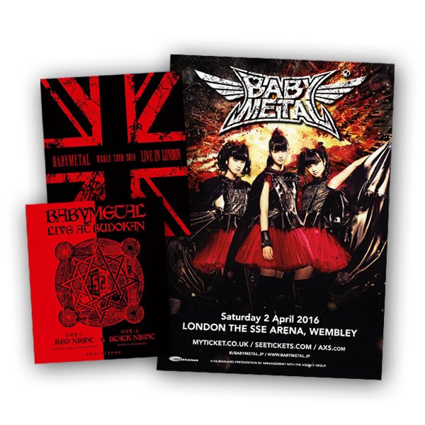 Babymetal - Live In London Blu-Ray + Live At Budokan Blu-Ray + Print