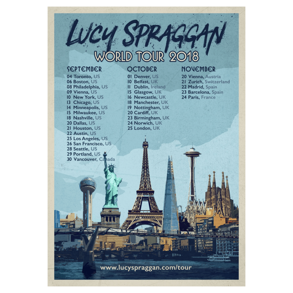 Lucy Spraggan - October 2018 Tour Poster