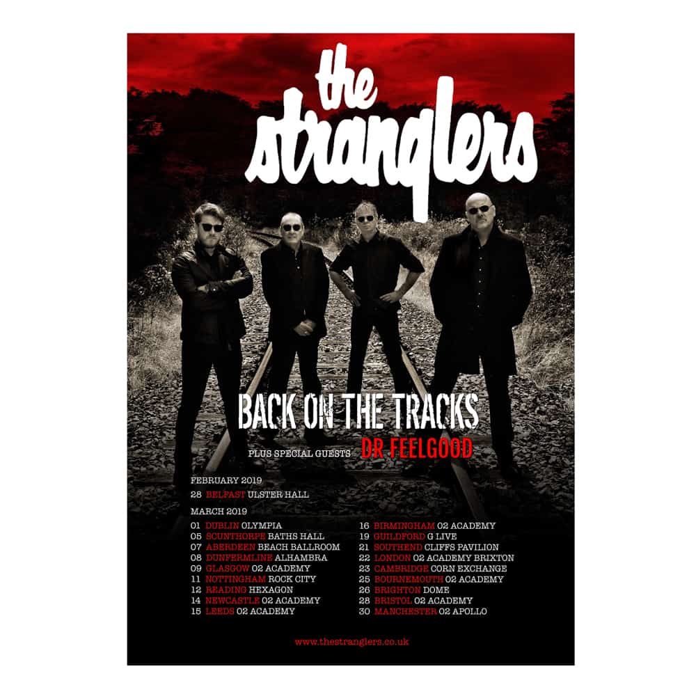 Stranglers - Back On The Tracks Tour Poster