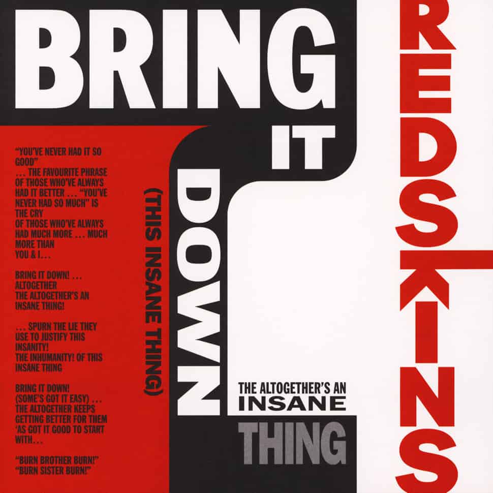 Redskins - Bring It Down That Insane Thing Red 10-Inch -      Vinyl