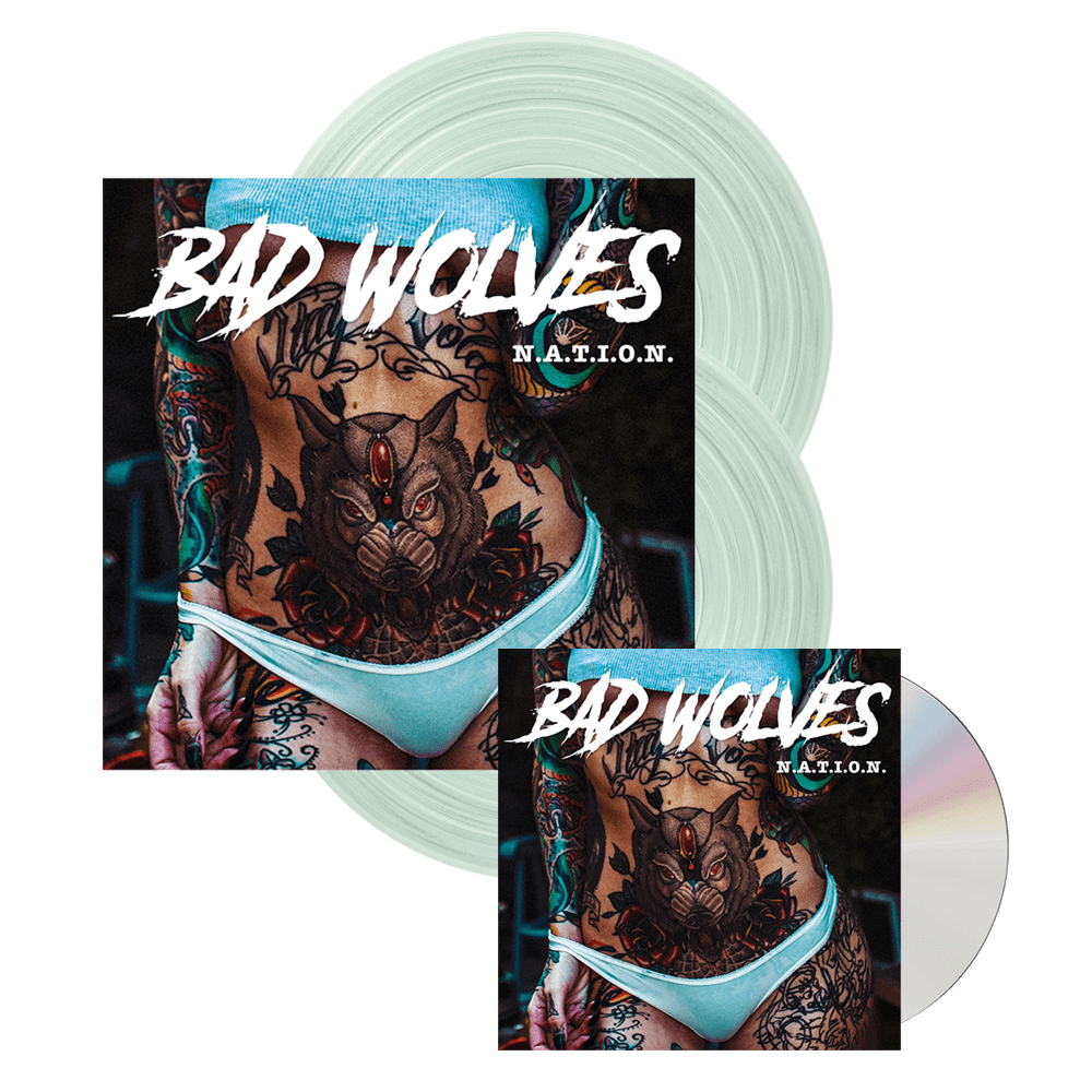 Bad Wolves - N.A.T.I.O.N Double Coloured Vinyl CD Album -  Album   CD Vinyl        Coloured Vinyl
