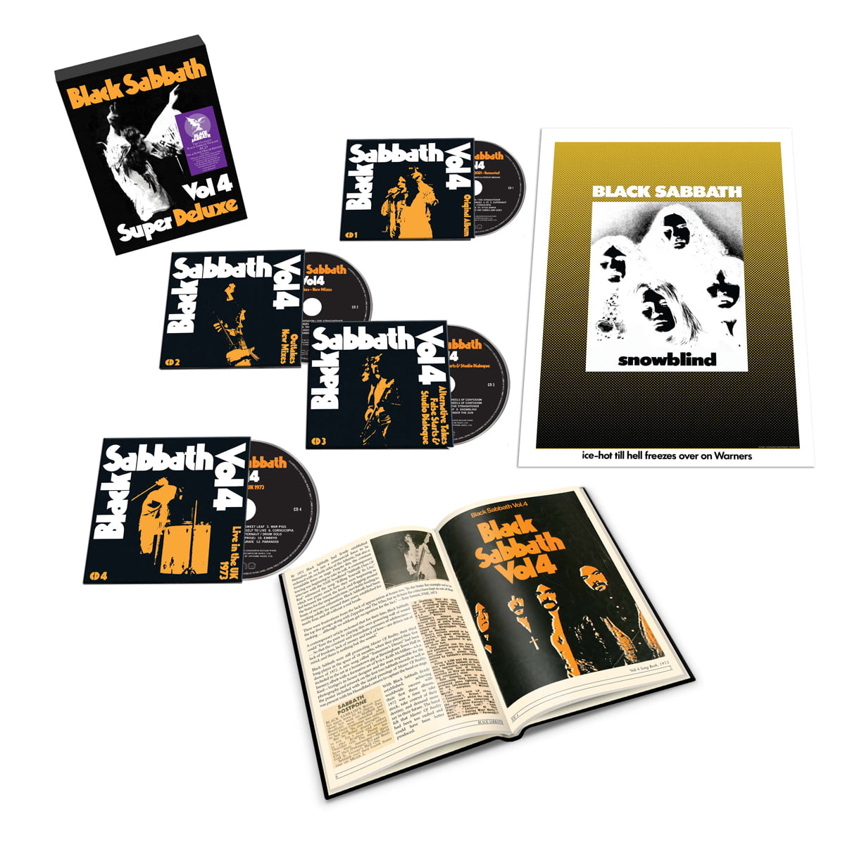 Black Sabbath - Vol. 4 Super Deluxe 4CD Boxset