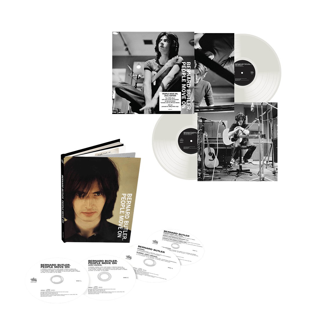 Bernard Butler - People Move On Limited Edition White Vinyl 4CD -     CD Vinyl