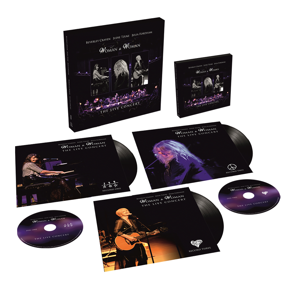 Beverley Craven, Judie Tzuke, Julia Fordham - Woman To Woman The Live Concert Double CD Album Triple Vinyl Includes Signed Art Print