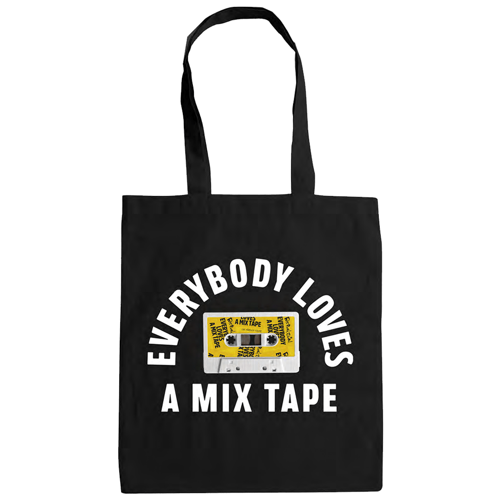 Fatboy Slim - Black Everybody Loves A Mixtape Tote Bag -              Tote Bag