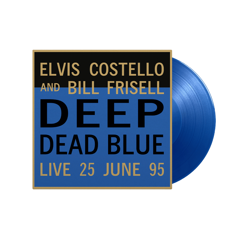 Elvis Costello and Bill Frisell - Deep Dead Blue Live At Meltdown Translucent Blue Heavyweight-Vinyl