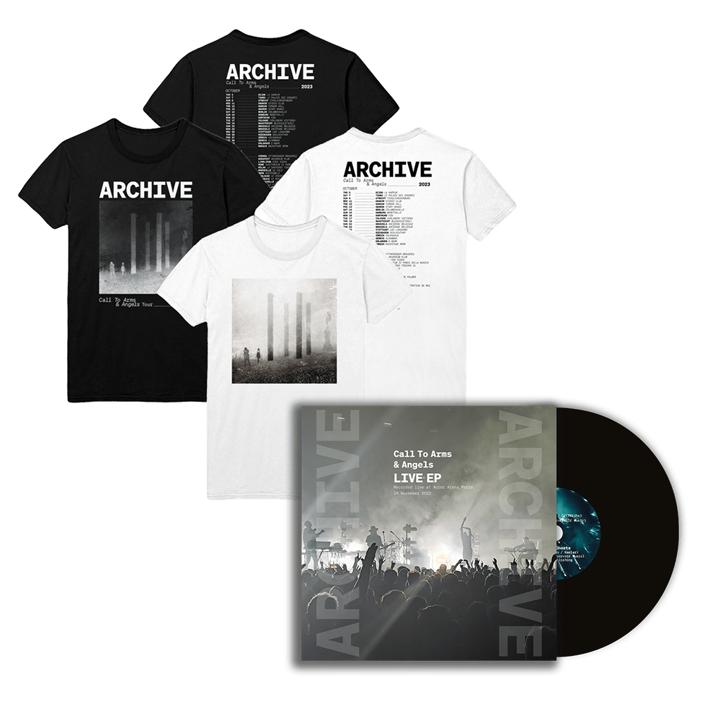 Archive - Call To Arms & Angels Live 12" Vinyl EP + Tour 2023 T-Shirt