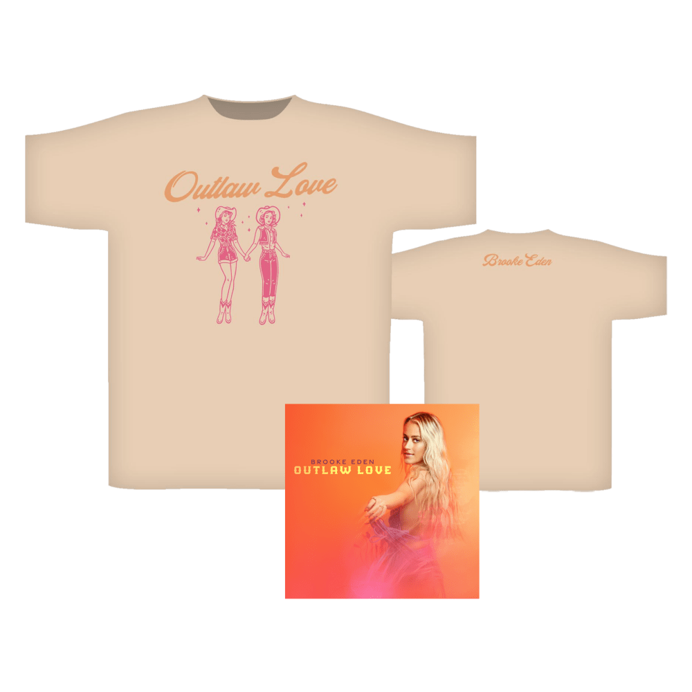Brooke Eden - Outlaw Love Tan T-Shirt EP w/ Bonus Track