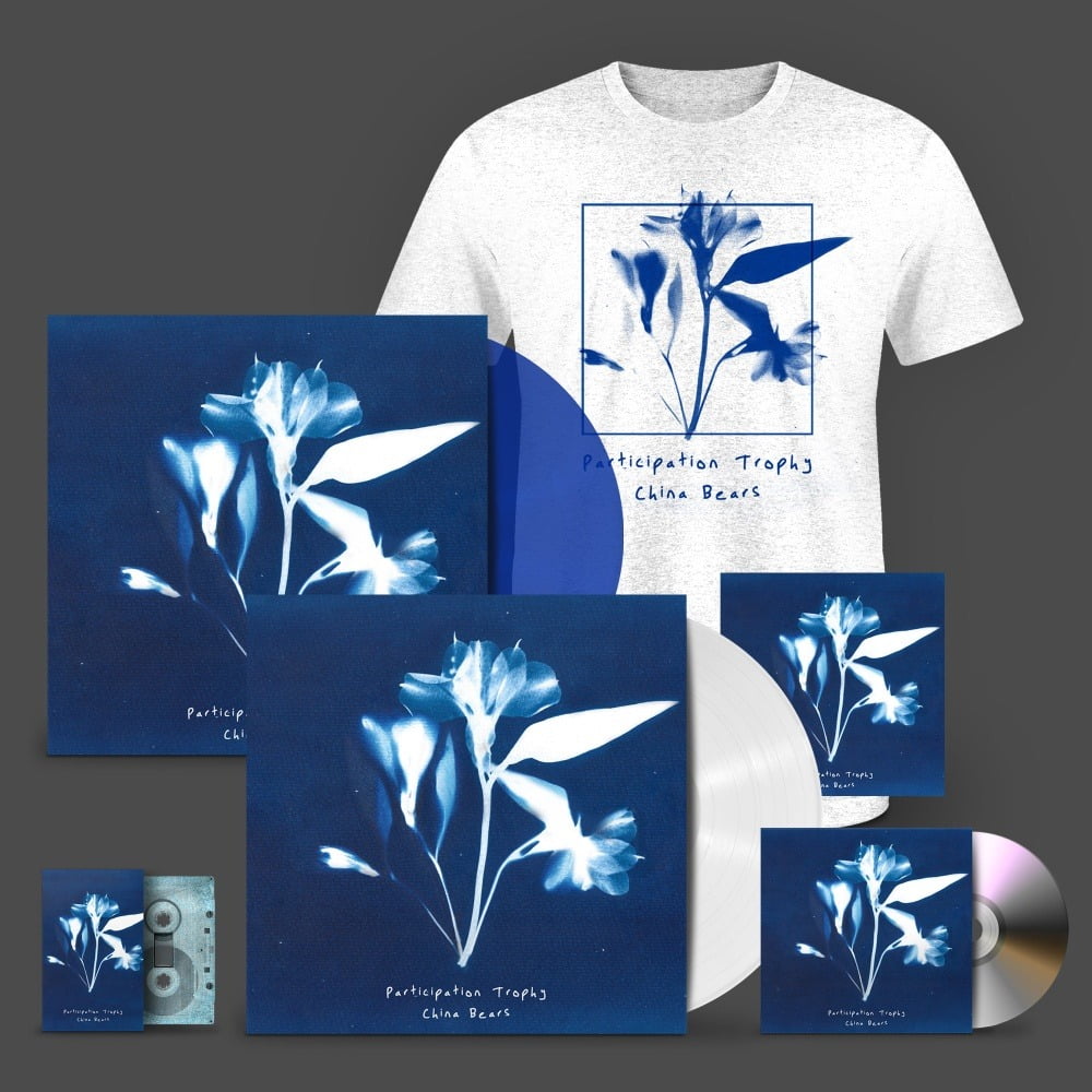 China Bears - Participation Trophy Limited Edition White Vinyl LP Transparent Blue LP CD Cassette Tape T-Shirt Signed-Print