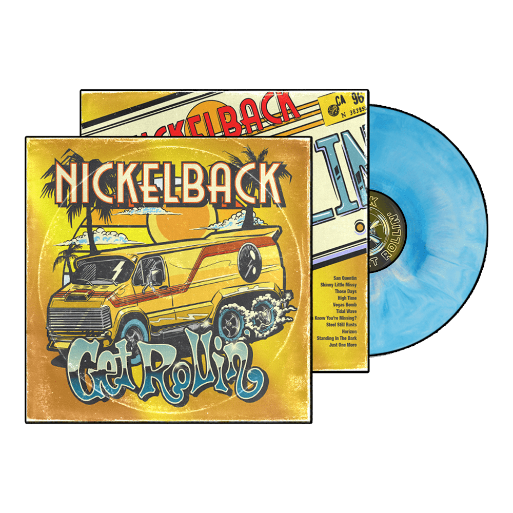 Nickelback - Get Rollin' Blue & White Galaxy Vinyl