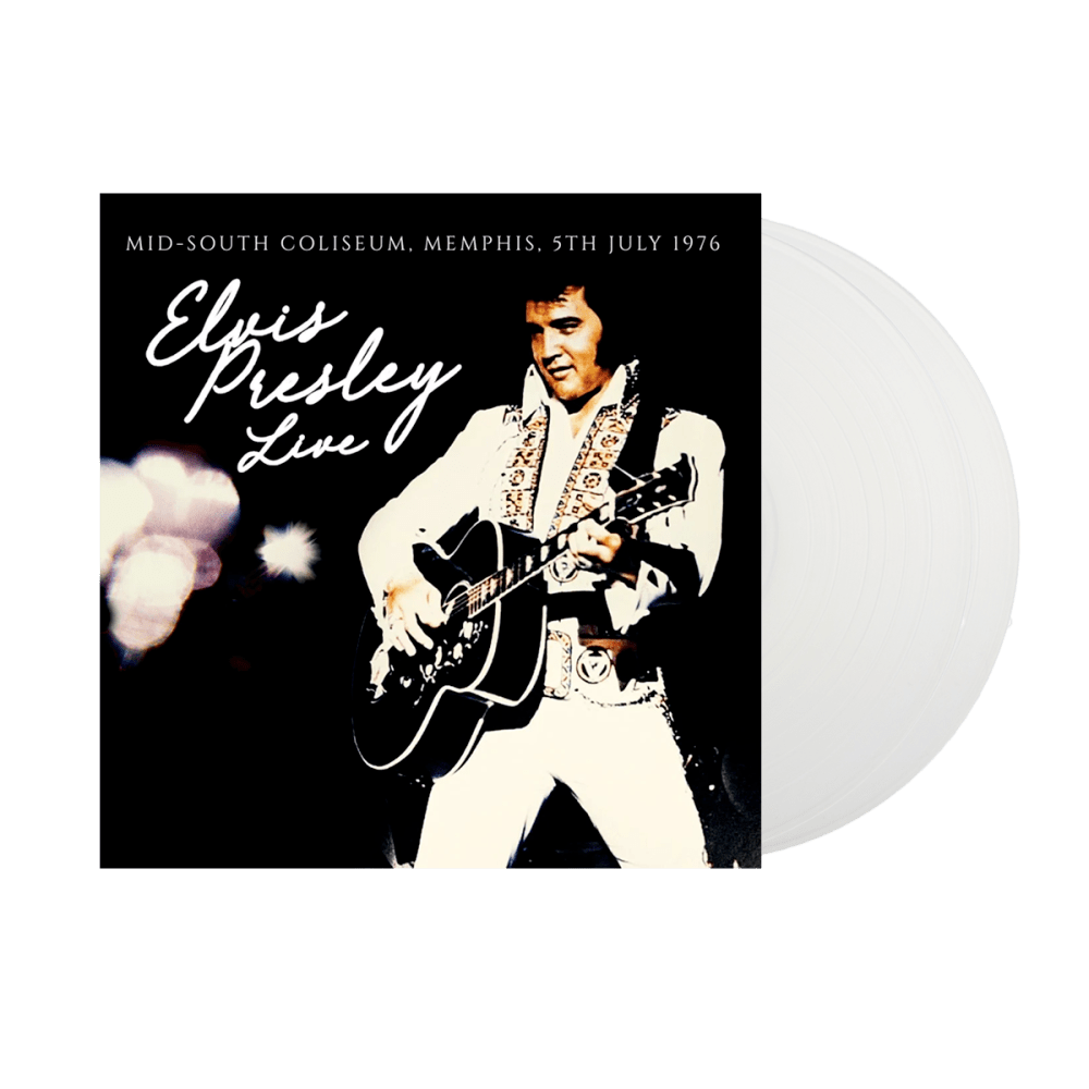 Elvis Presley - Mid-South Coliseum, Memphis, 5th July 1976 White Double Heavyweight Vinyl