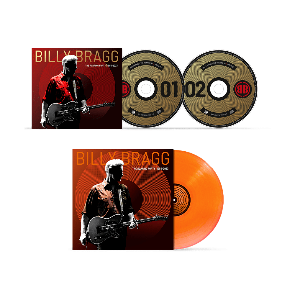 Billy Bragg - The Roaring Forty | 1983-2023 2CD 1LP Vinyl Bundle