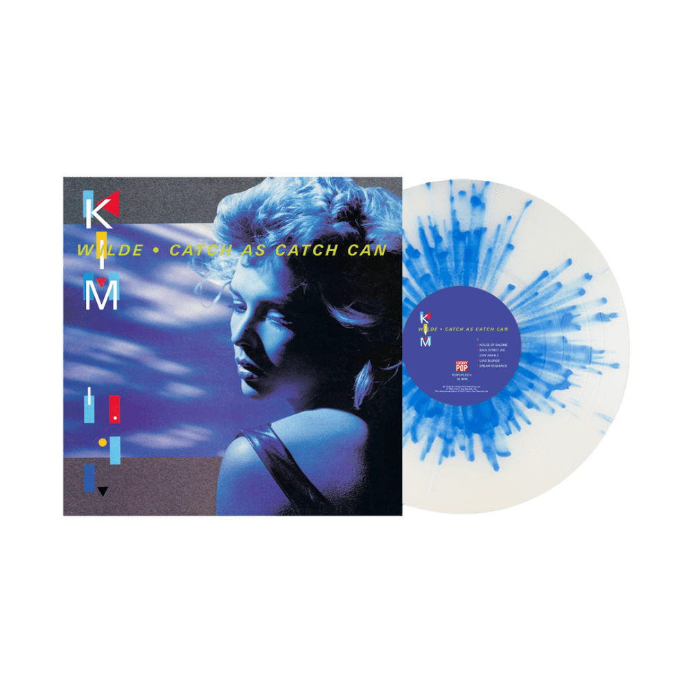 Kim Wilde - Catch As Catch Can Clear With Blue Splatter Vinyl