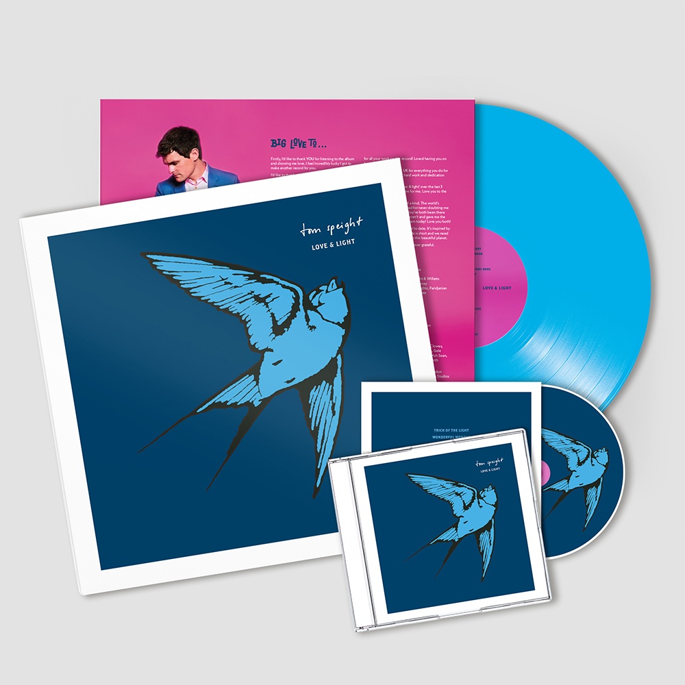 Tom Speight - Love & Light CD Cyan Vinyl