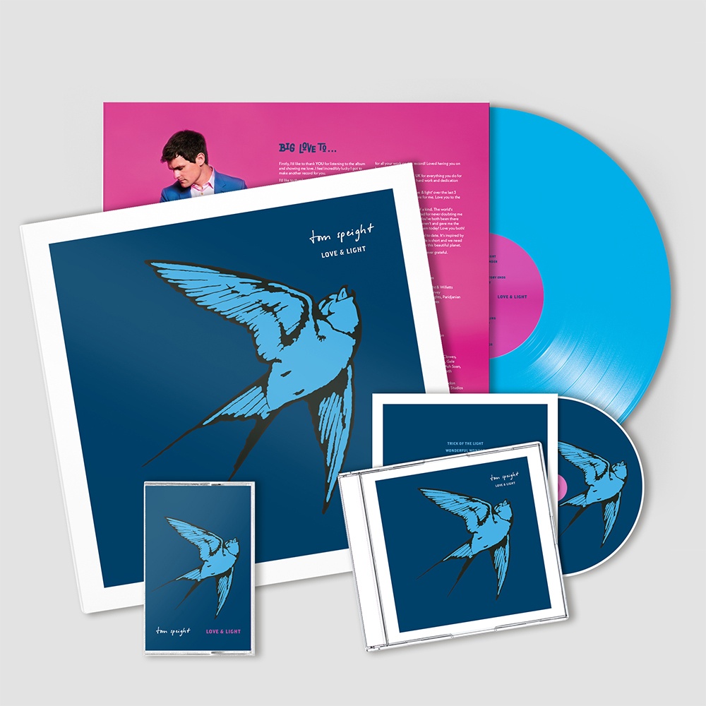 Tom Speight - Love & Light CD Cyan Vinyl Cassette