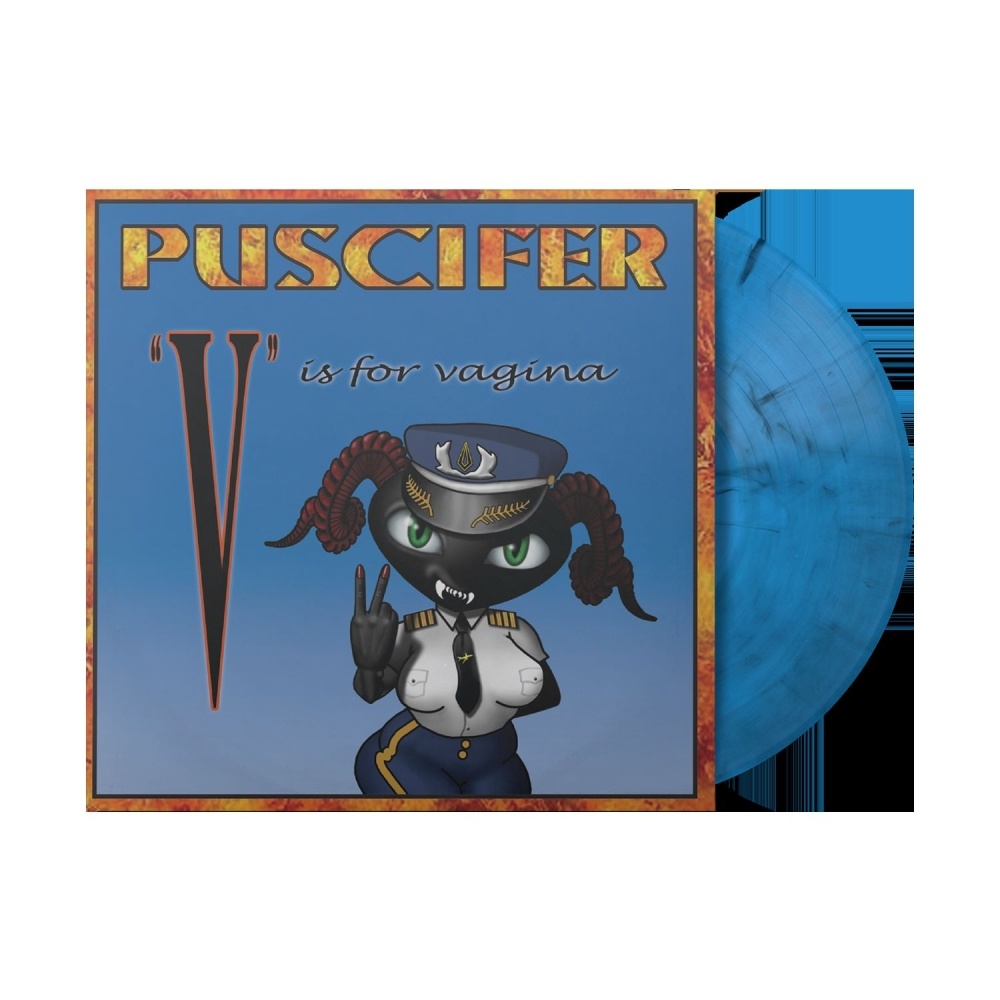 Puscifer - V Is For Vagina Sky Blue w/ Black Smoke Double Double Vinyl