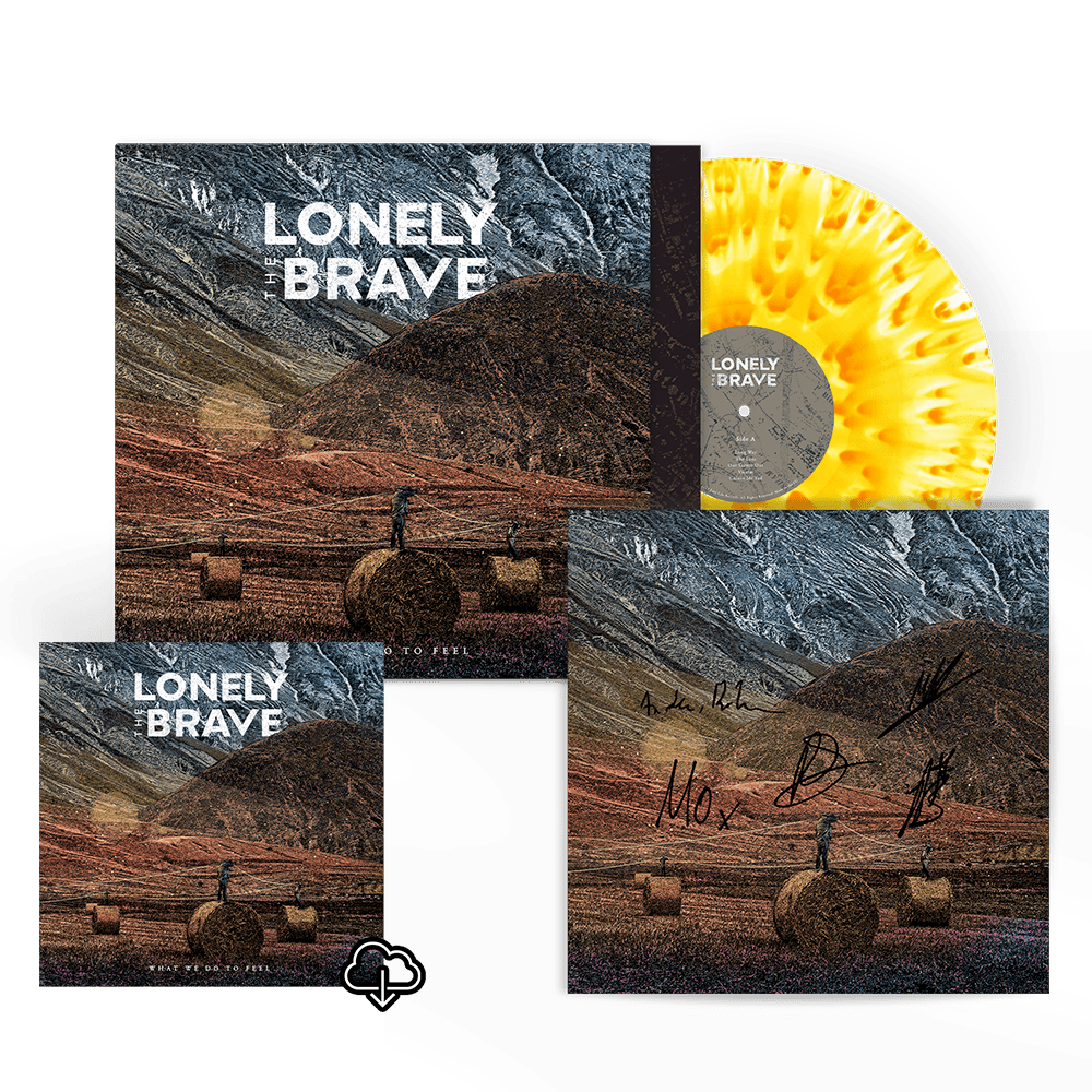 Lonely The Brave - What We Do To Feel Cloudy Orange / Transparent Colour Vinyl Download