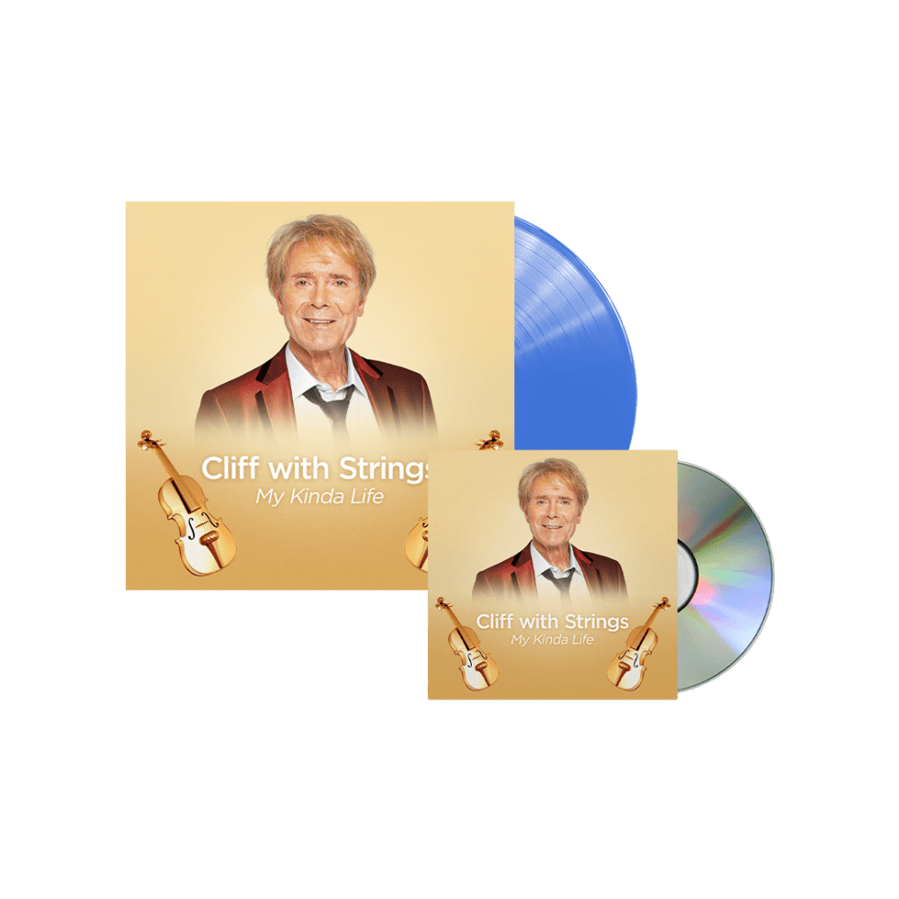 Cliff Richard - Cliff with Strings - My Kinda Life Blue Vinyl CD