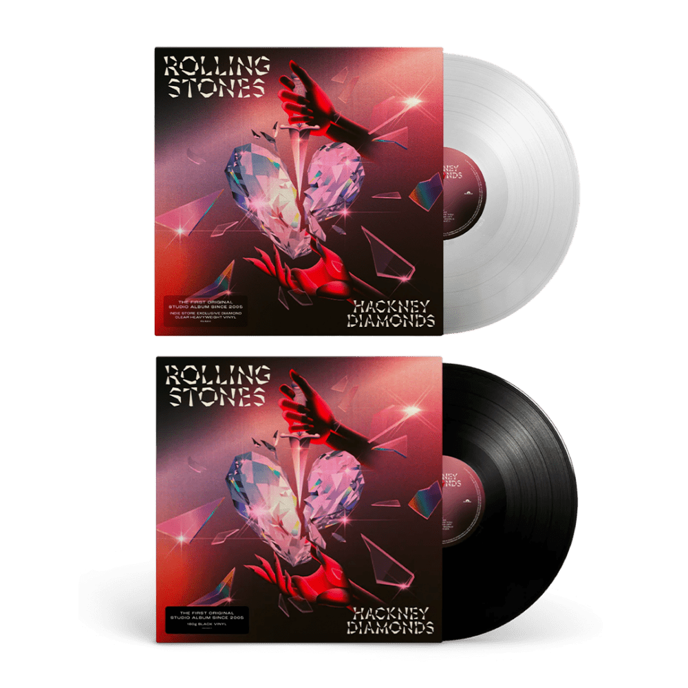 The Rolling Stones - Hackney Diamonds Clear Vinyl Black Vinyl