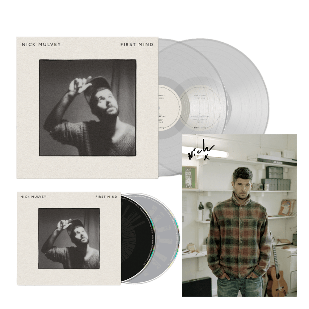 Nick Mulvey - First Mind 2LP Clear Colour Vinyl 2CD Album Signed Print