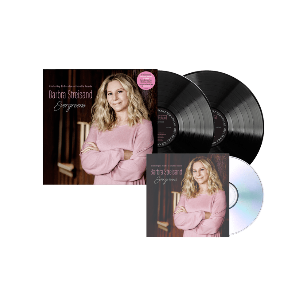 Barbra Streisand - Evergreens Celebrating Six Decades on Columbia Records Double Vinyl CD