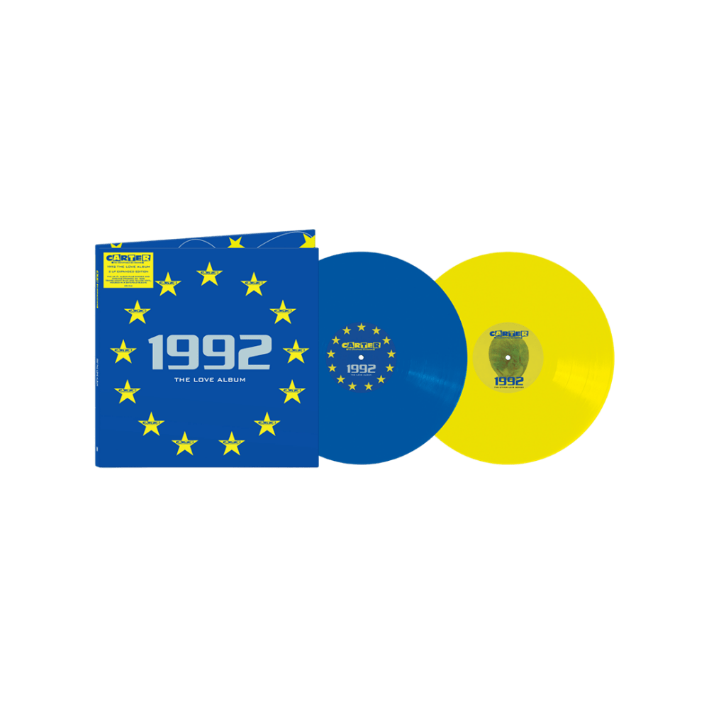 Carter the Unstoppable Sex Machine - 1992: The Love Album Blue & Yellow Double Vinyl