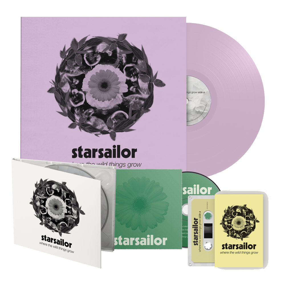 Starsailor - Where The Wild Things Grow Lilac Vinyl CD Sunflower Cassette