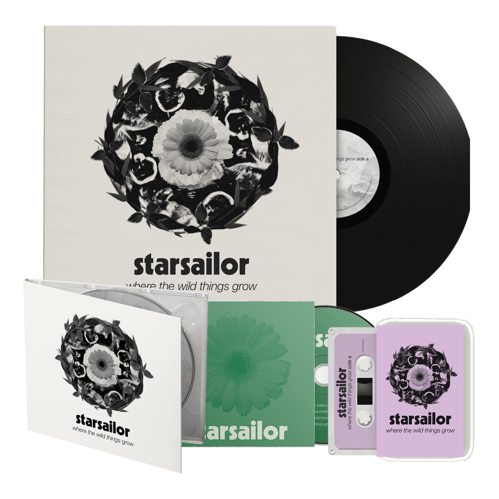 Starsailor - Where The Wild Things Grow Lily Edition Black Heavyweight Vinyl CD Lilac Cassette
