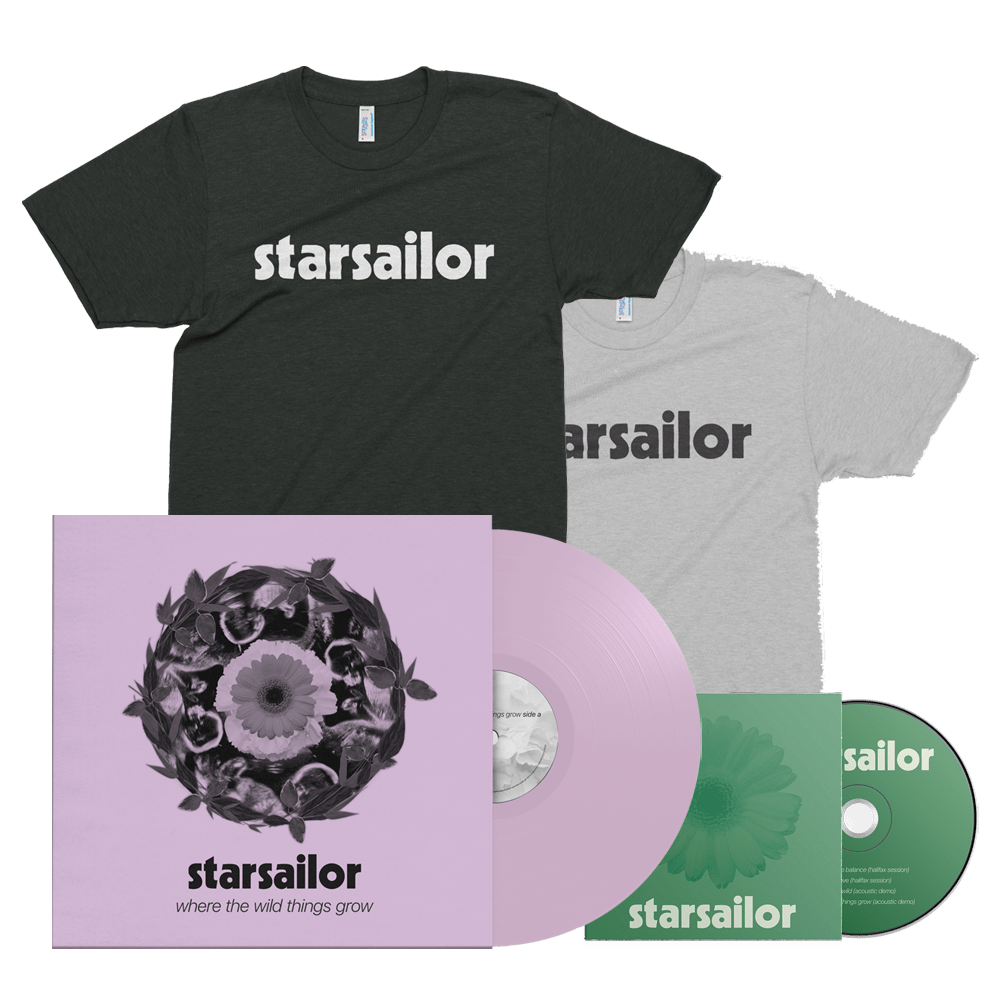 Starsailor - Where The Wild Things Grow Lilac Vinyl T-Shirt