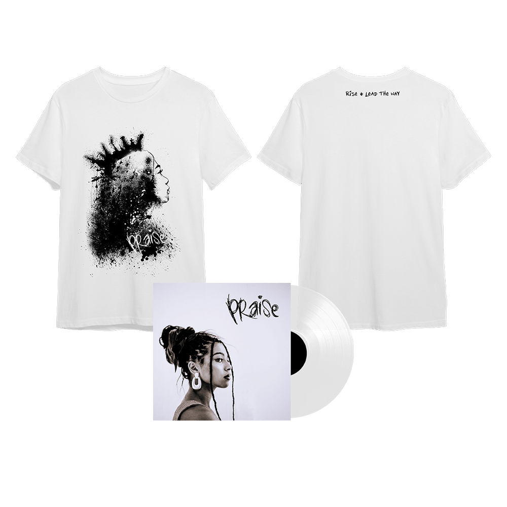 Brooke Combe - Praise White 7-inch Vinyl Tee