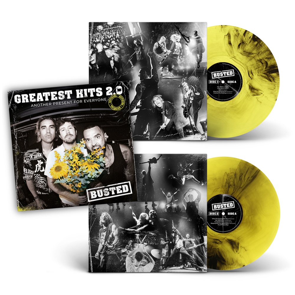 Busted - Greatest Hits 2.0 Another Present For Everyone Yellow / Black Double Vinyl