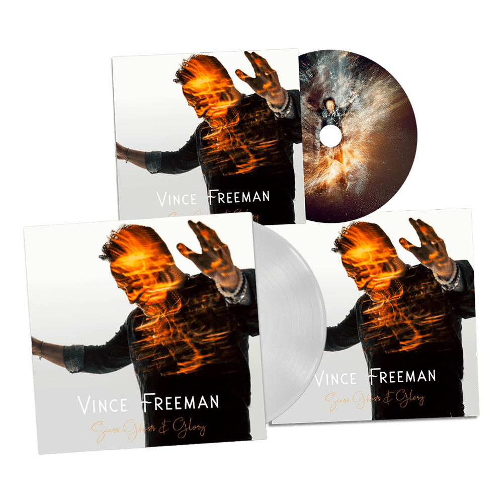 Vince Freeman - Scars, Ghosts & Glory Signed White Vinyl Signed CD Print